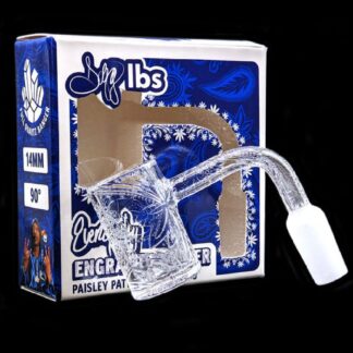 Dogg Lbs (Banger) Everyday Engraved Paisley Quartz Banger 14mm 90 Degree