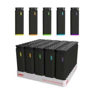 MK (DSPLY 50pc)(Lighter) Jet Black Pocket