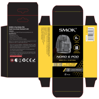 SMOK Nord 6 (Pods)(2-Pack) 5mL Side-Fill