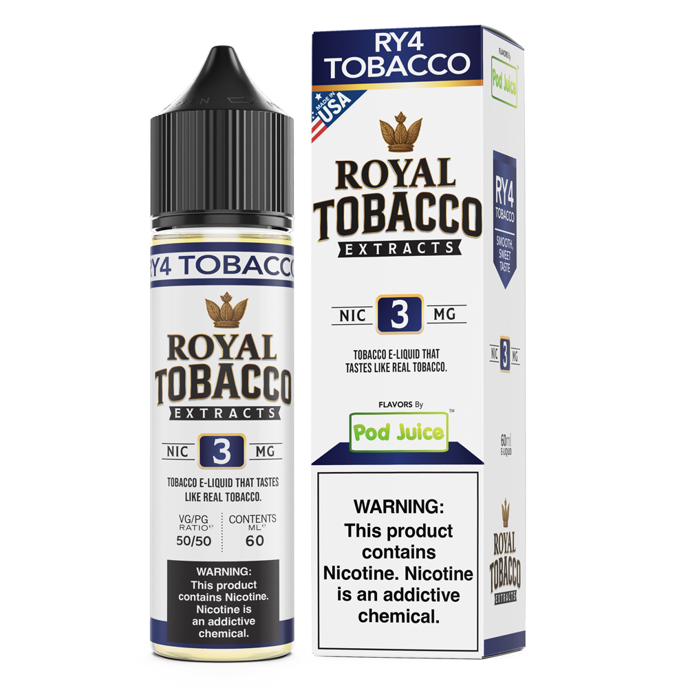 Pod Juice x Royal Tobacco Extracts (LIQ FB)(60mL) - Image 3