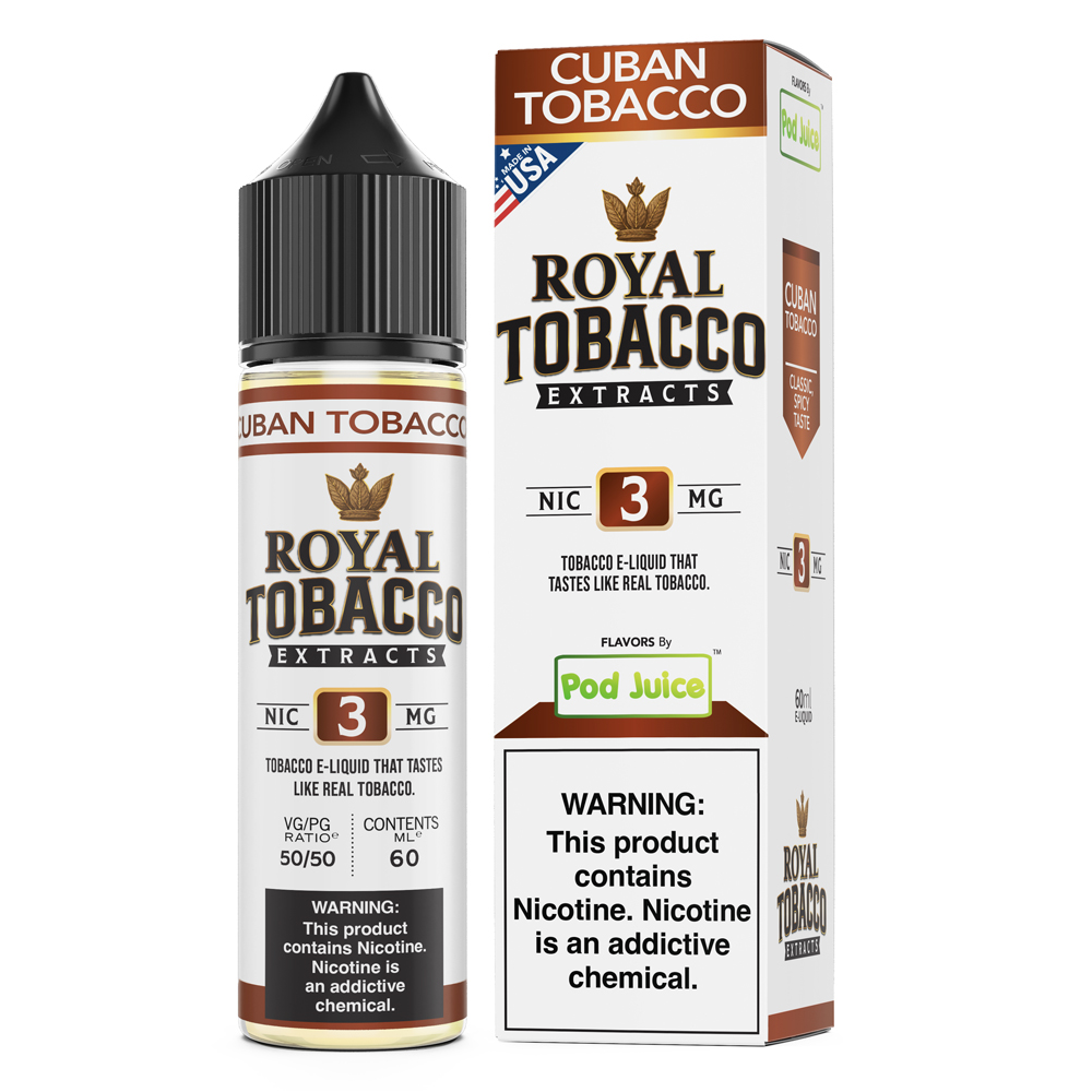 Pod Juice x Royal Tobacco Extracts (LIQ FB)(60mL) - Image 5