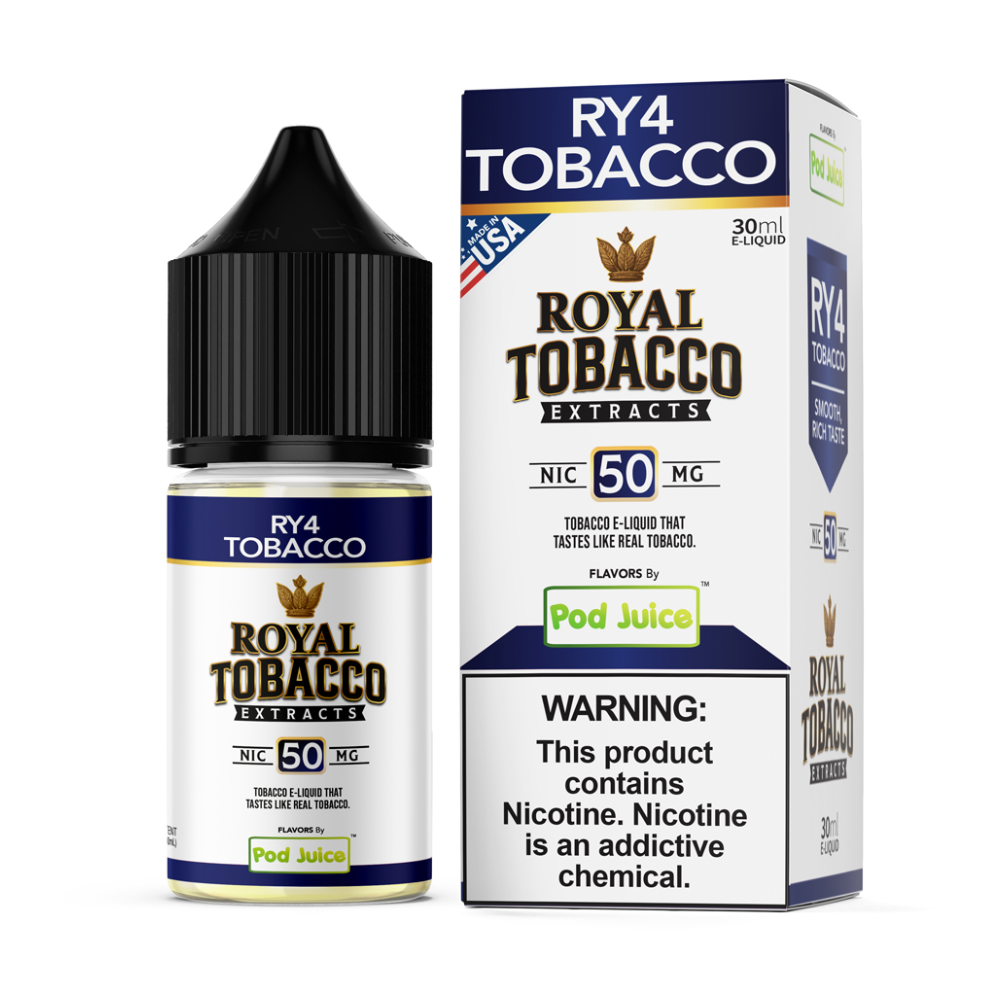 Pod Juice x Royal Tobacco Extracts (LIQ Salt)(30mL) - Image 7