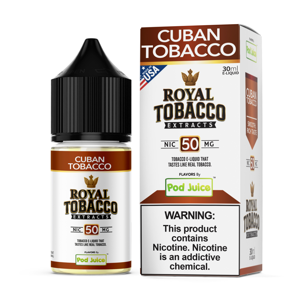 Pod Juice x Royal Tobacco Extracts (LIQ Salt)(30mL) - Image 4