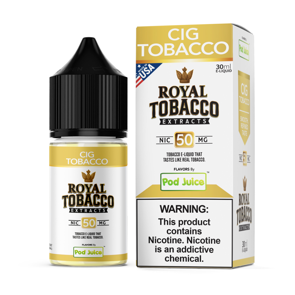 Pod Juice x Royal Tobacco Extracts (LIQ Salt)(30mL) - Image 3