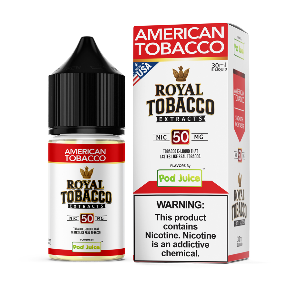 Pod Juice x Royal Tobacco Extracts (LIQ Salt)(30mL) - Image 2