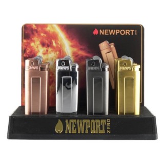 Newport ZERO (DSPLY 12pc)(Lighter) Jet Flame NZL117