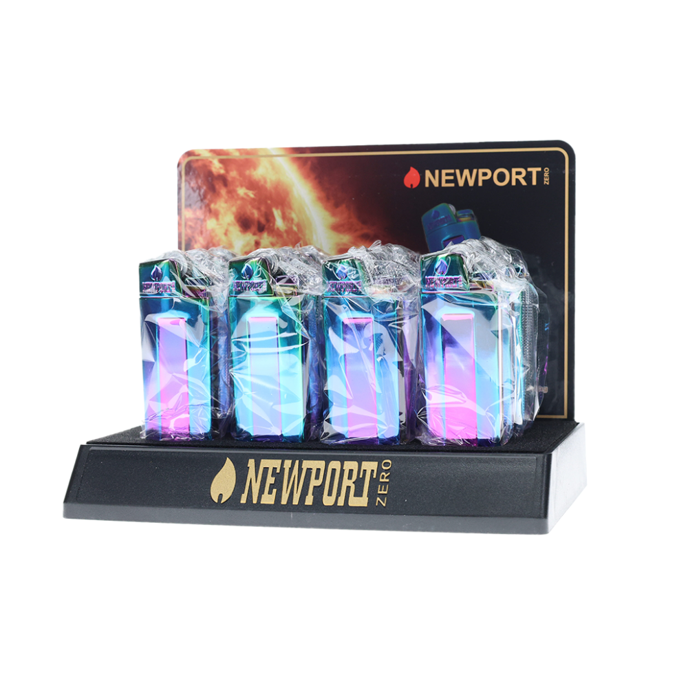 Newport ZERO (DSPLY 12pc)(Lighter) Jet Flame NZL122