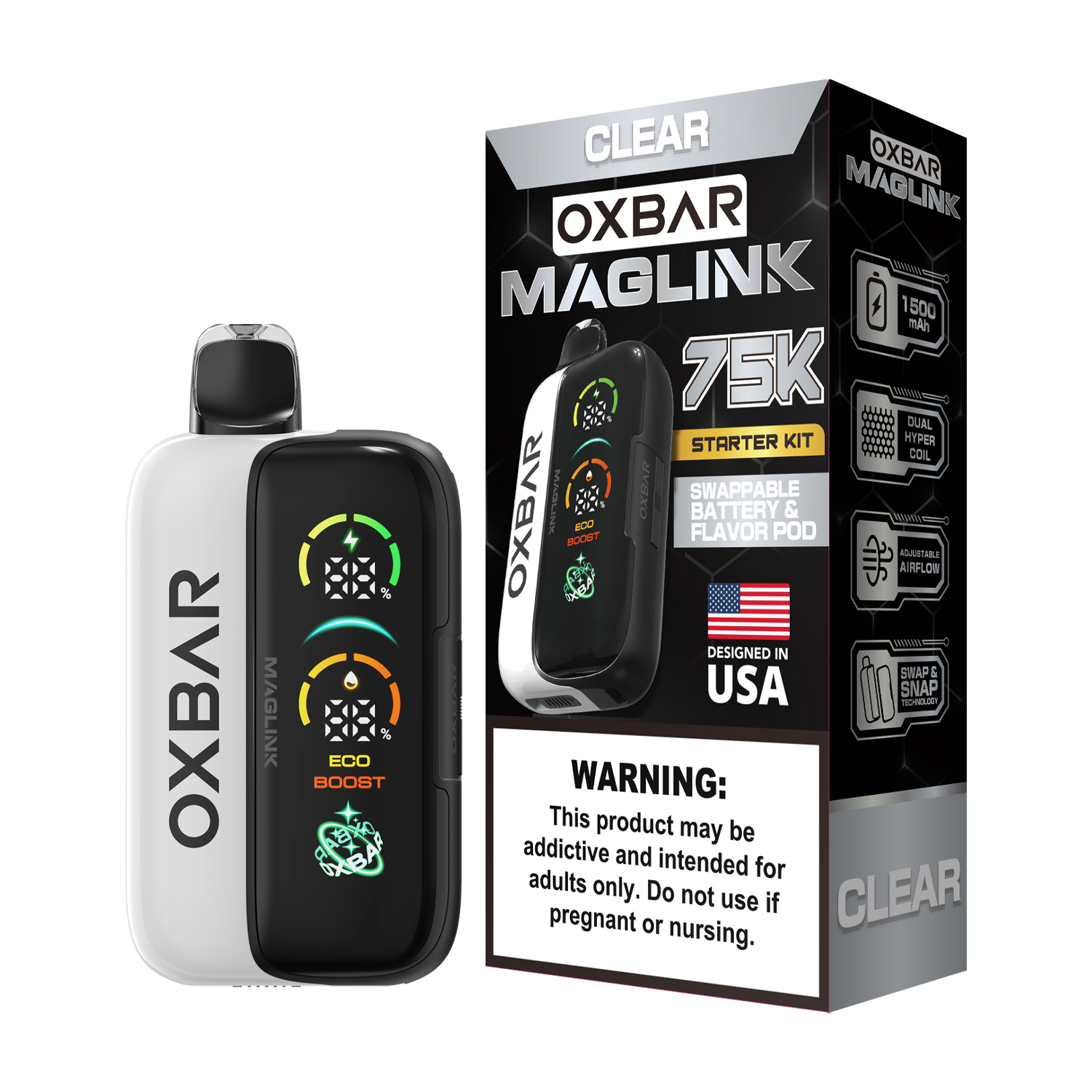 Oxbar Maglink Starter Kit (Dispo) (75000Puff)(30mL) Nixodine - MOQ 5 - Image 14