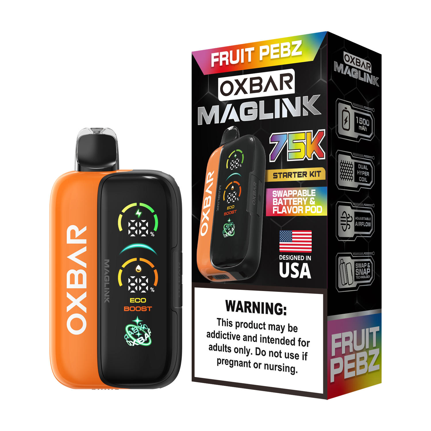 Oxbar Maglink Starter Kit (Dispo) (75000Puff)(30mL) Nixodine - MOQ 5 - Image 13