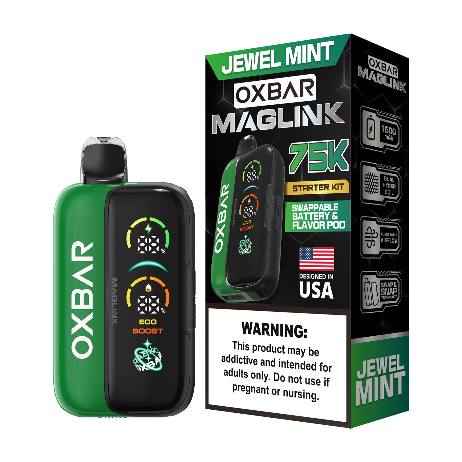Oxbar Maglink Starter Kit (Dispo) (75000Puff)(30mL) Nixodine - MOQ 5 - Image 12