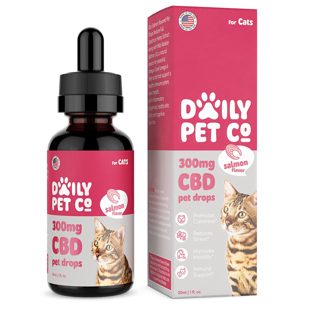 Daily Pet Co (CBD)(300mg 30mL) Pet Drops for Cats