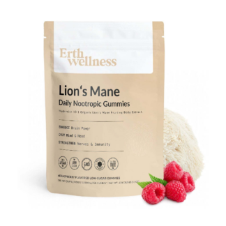ERTH (Shroom)(Gummies)(1000mg 60ct Pouch) Lion's Mane Nootropic