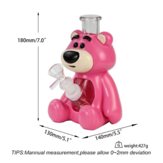 Non branded (Water Pipe) H647 7" Pink Bear